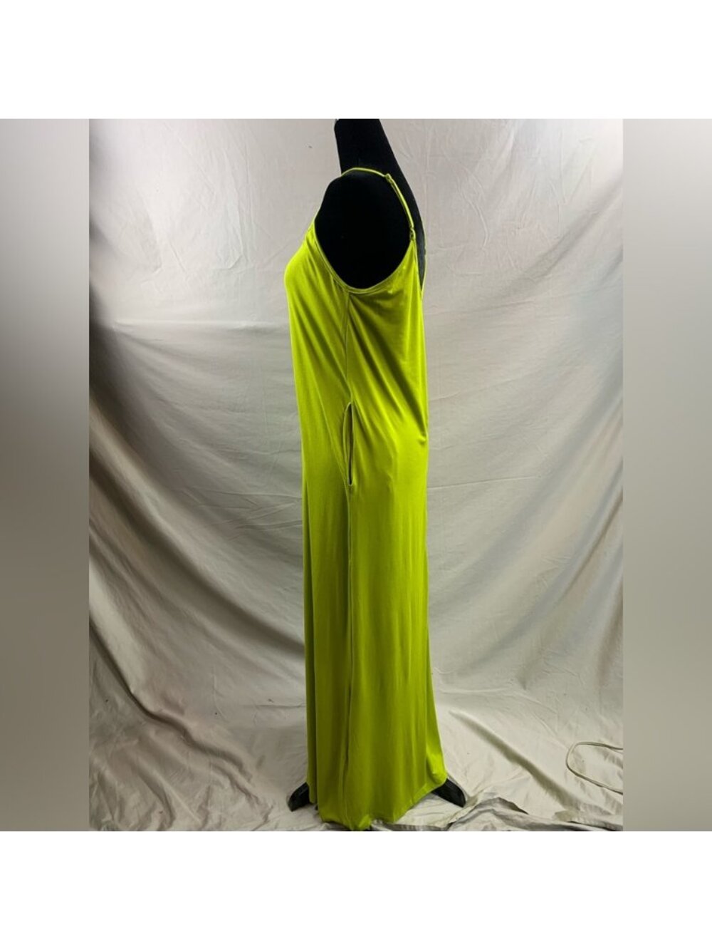 Lime Cami Dress With Pockets - Picture 5 of 7